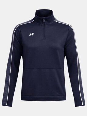 Under Armour UA Command Women's Warm Up ¼ Zip Small Midnight Navy MSPR $60 NWT
